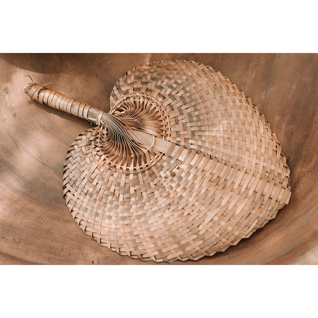 Bazar Bizar Eventail en Bambou naturel - 23x29 cm