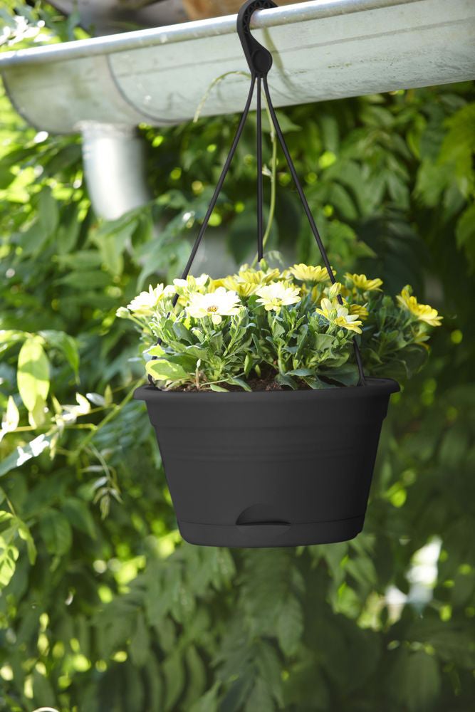 Elho hangpot Green Basics zwart D 29 H 16,5 cm