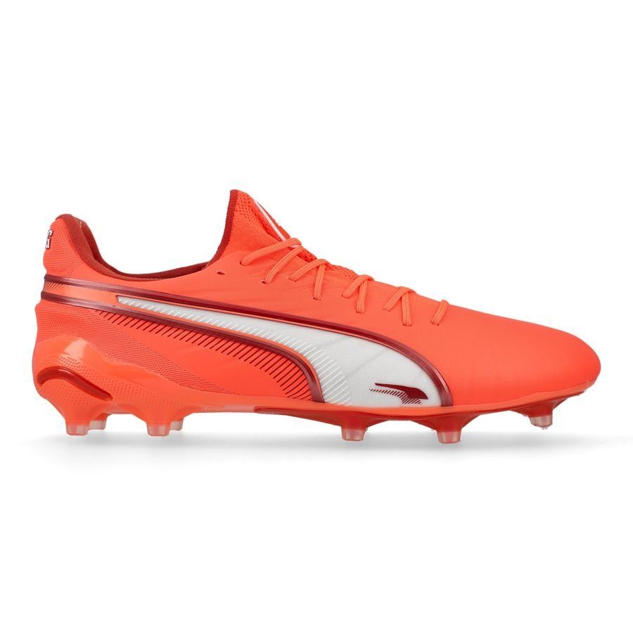 PUMA King Ultimate FG/AG Unlimited - Glowing Red/Blanc/Red Fire