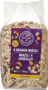 Your Organic Nature 4 Granen Muesli 500GR