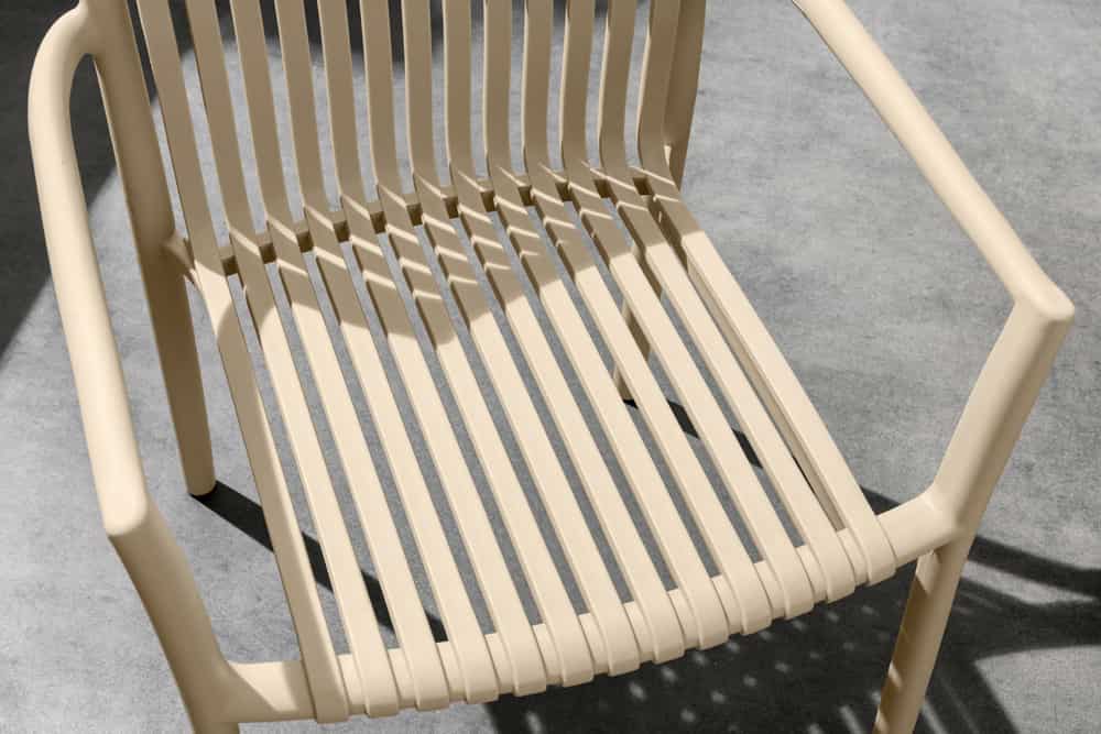 In- und Outdoor Stuhl STUDIO ITALIA greige stapelbar wetterfest Gartenstuhl