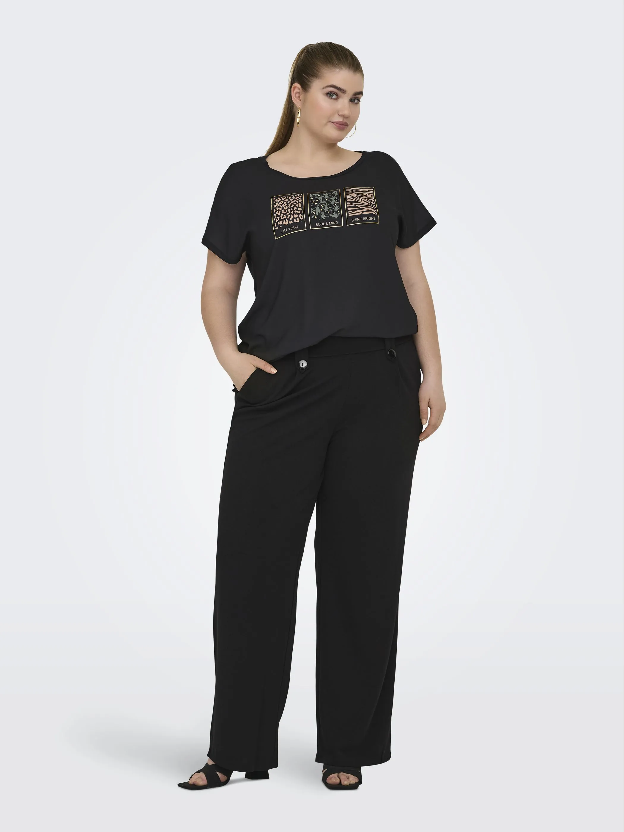 Only Carmakoma CARSANIA BUTTON PANT Hose