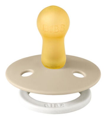 BIBS Smokk Colour 2-pack Lateks Størrelse 2, Vanilla Glow/Dark Oak Glow