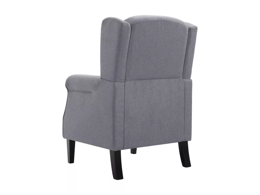 Fauteuil gris foncé tissu