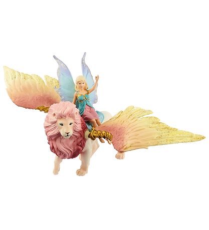 Schleich Bayala - 31,5 cm - Elfe auf geflügeltem Löwen 70714