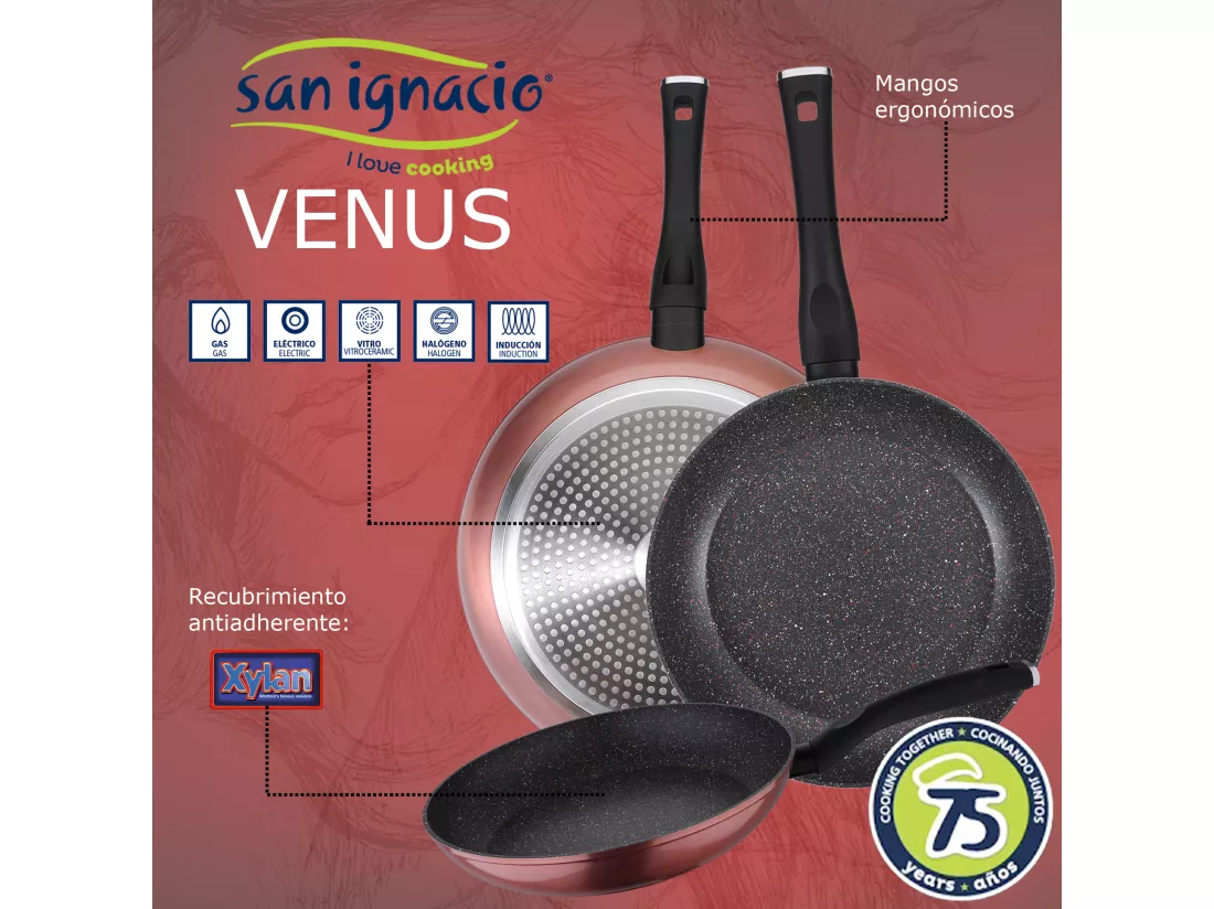 Pack de 3 casseroles ø20 / 24 et 28 cms + 24pc de couverture en acier inoxydable