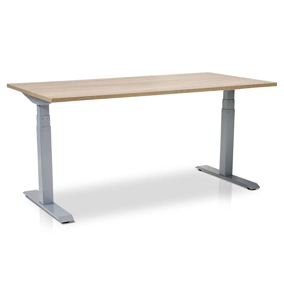 MRC PRO elektrisch ARBO zit-sta bureau - 120x80 cm - midden eiken