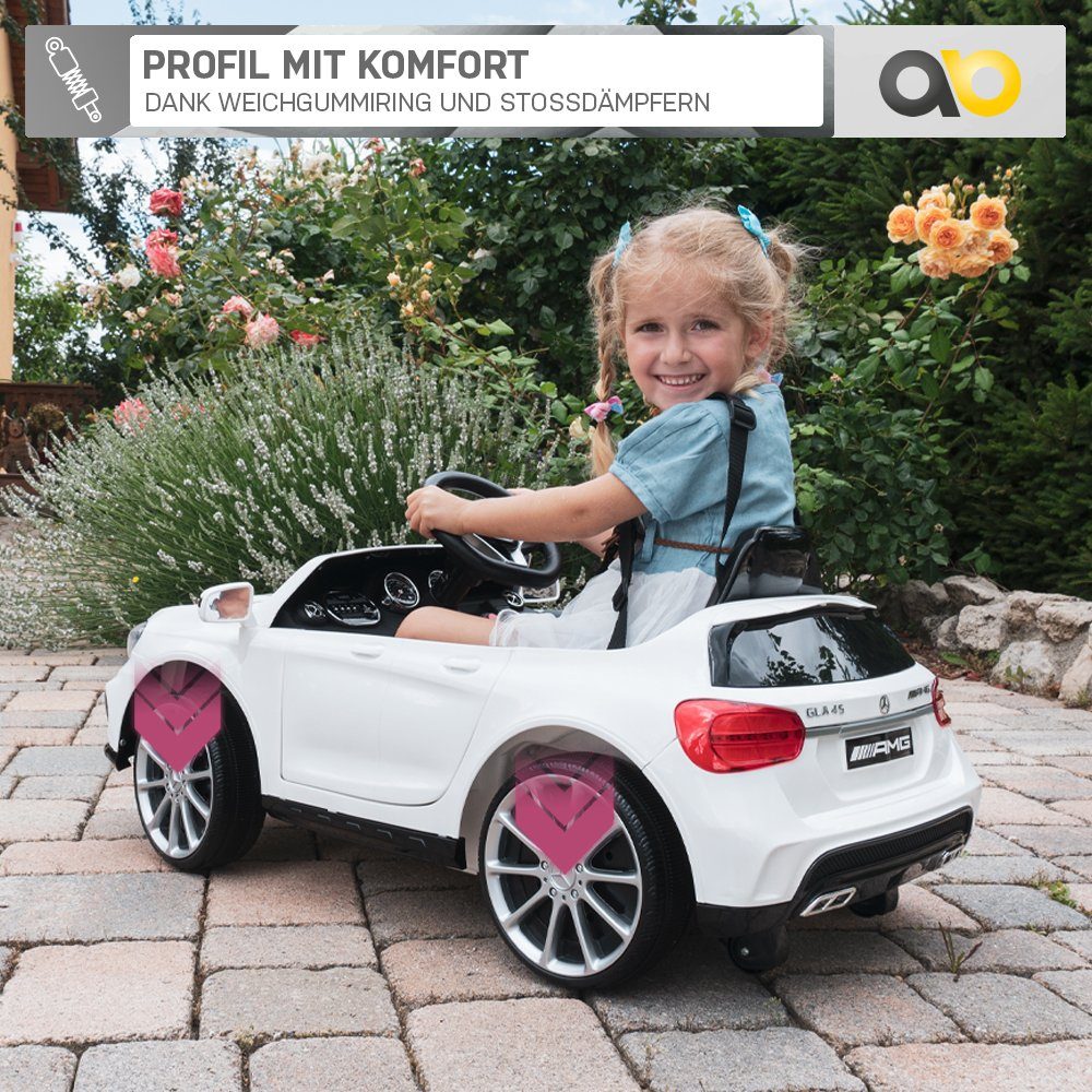 Actionbikes Motors Elektro-Kinderauto Kinderfahrzeug Mercedes GLA 45 AMG Lizenziert 3-5 Jahre, Belastbarkeit 30 kg, (1-tlg), Kinder Spielzeug - elektrisches Fahrzeug 3-6 Km/h - mit Fernbedienung