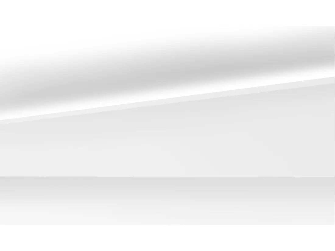 Lot de 3 corniches plafond en polystyrène L290 x l5.1 x H10 cm blanc - RANETIA