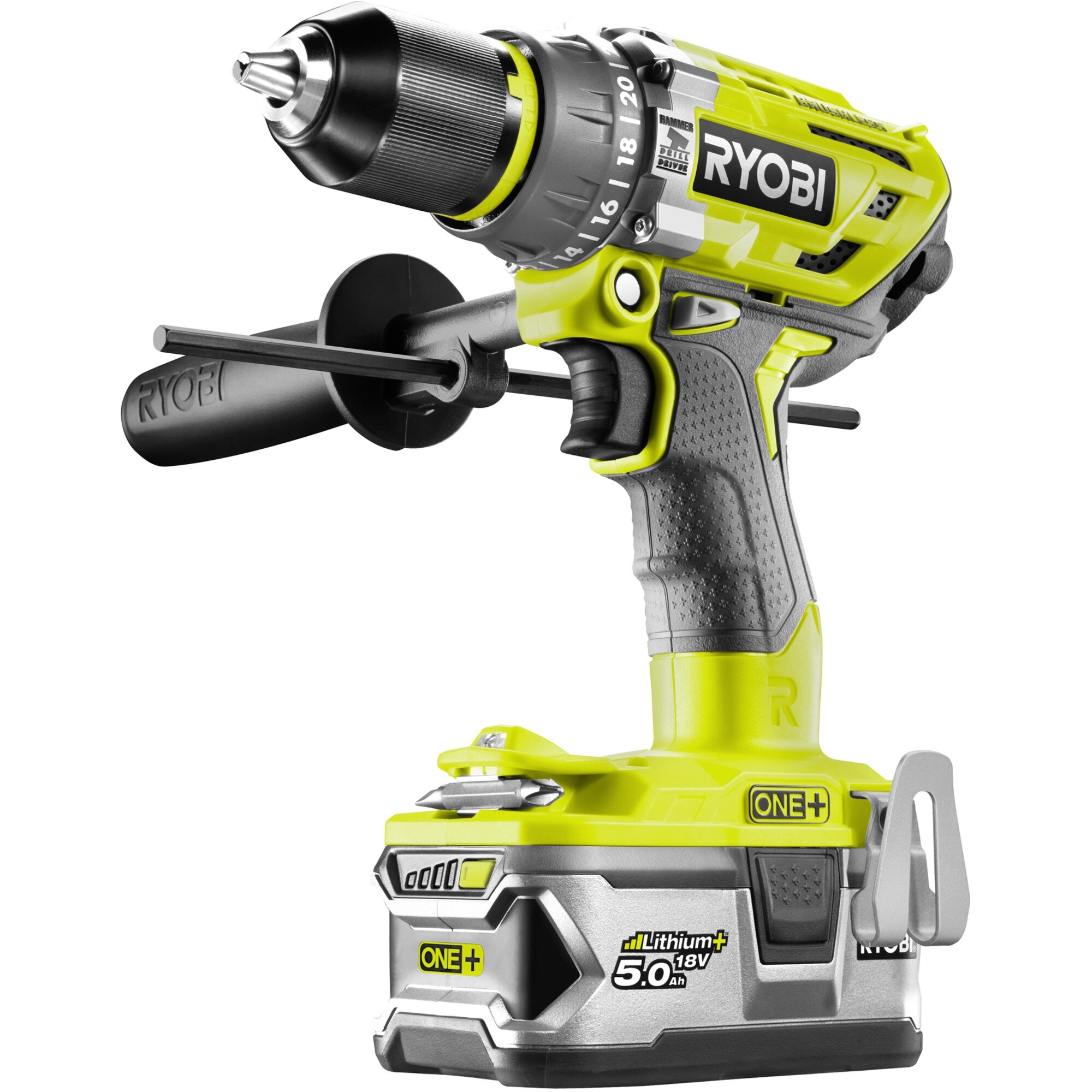 Ryobi Schlagbohrschrauber ONE+ Akku-Schlagbohrschrauber R18PD7-252S, 18Volt