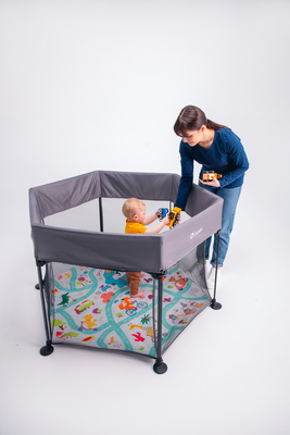 Lionelo ROEL Lekegrind  for Barn & Baby, Grey Multicolor