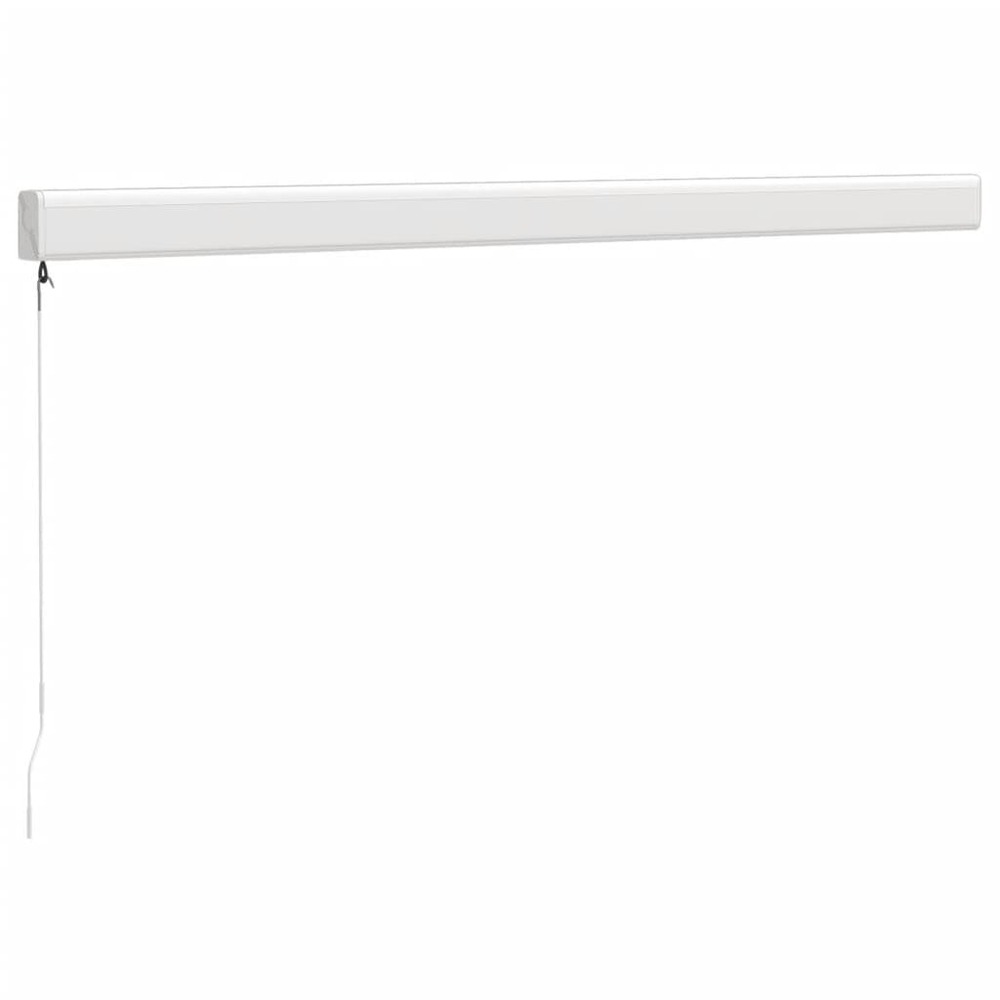Auvent rétractable orange et marron 3,5x2,5m tissu et aluminium