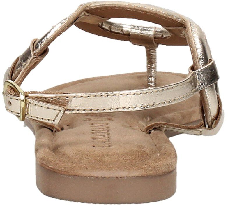Lazamani Sandalen Plat goudkleur