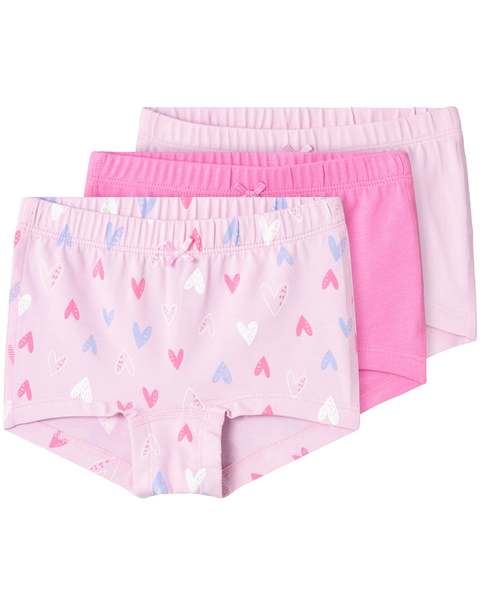 Hipster NMFTIGHTS HEARTS 3er Pack in pink lavender