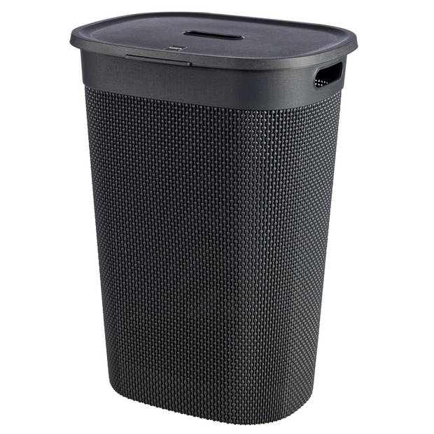 Curver Filo Wasmand met deksel 55L antraciet