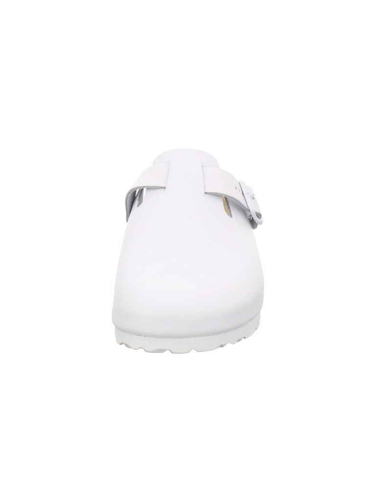 Clogs Damen Leder weiß