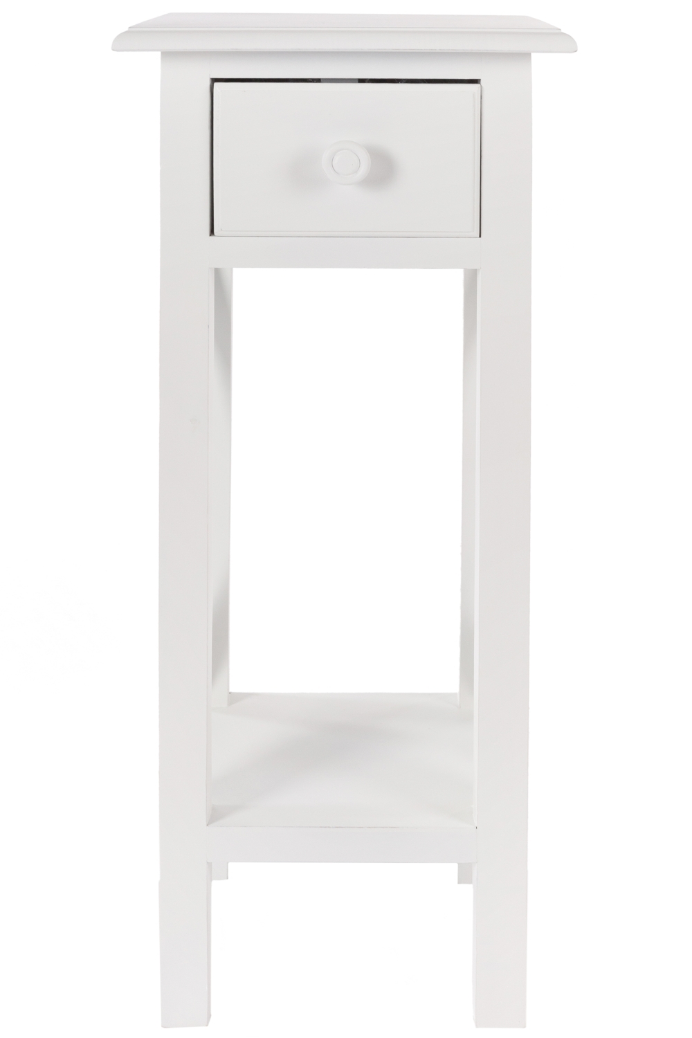 Beistelltisch MERIDIAN - weiß - mit 1 Schublade