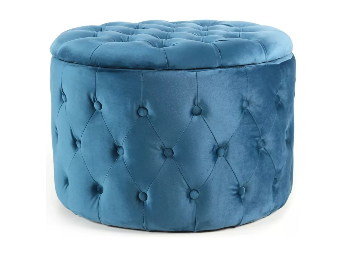 Pouf Rond Design en Velours 
