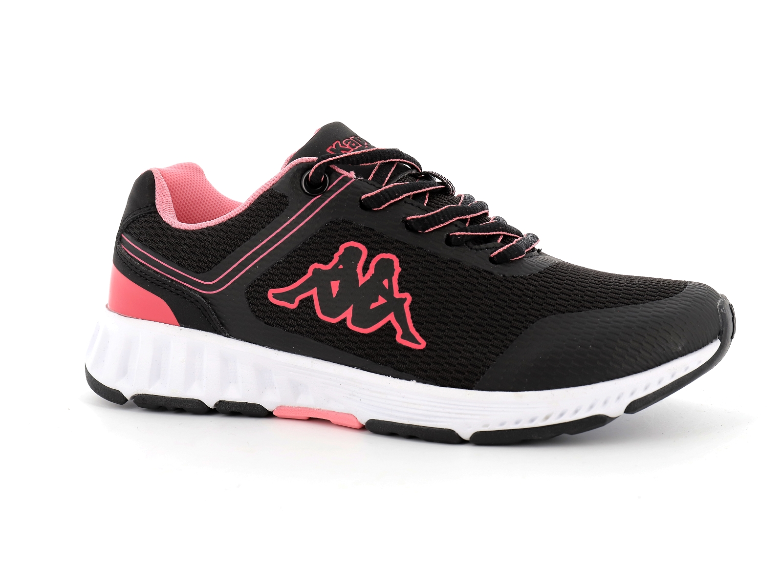 Kappa-3117L8W Matières combinées Noir Rose
