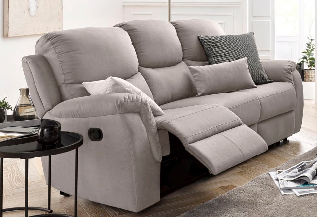ATLANTIC home collection 3-Sitzer »Diana« mit Relaxfunktion und Federkern, hohe Belastbarkeit
