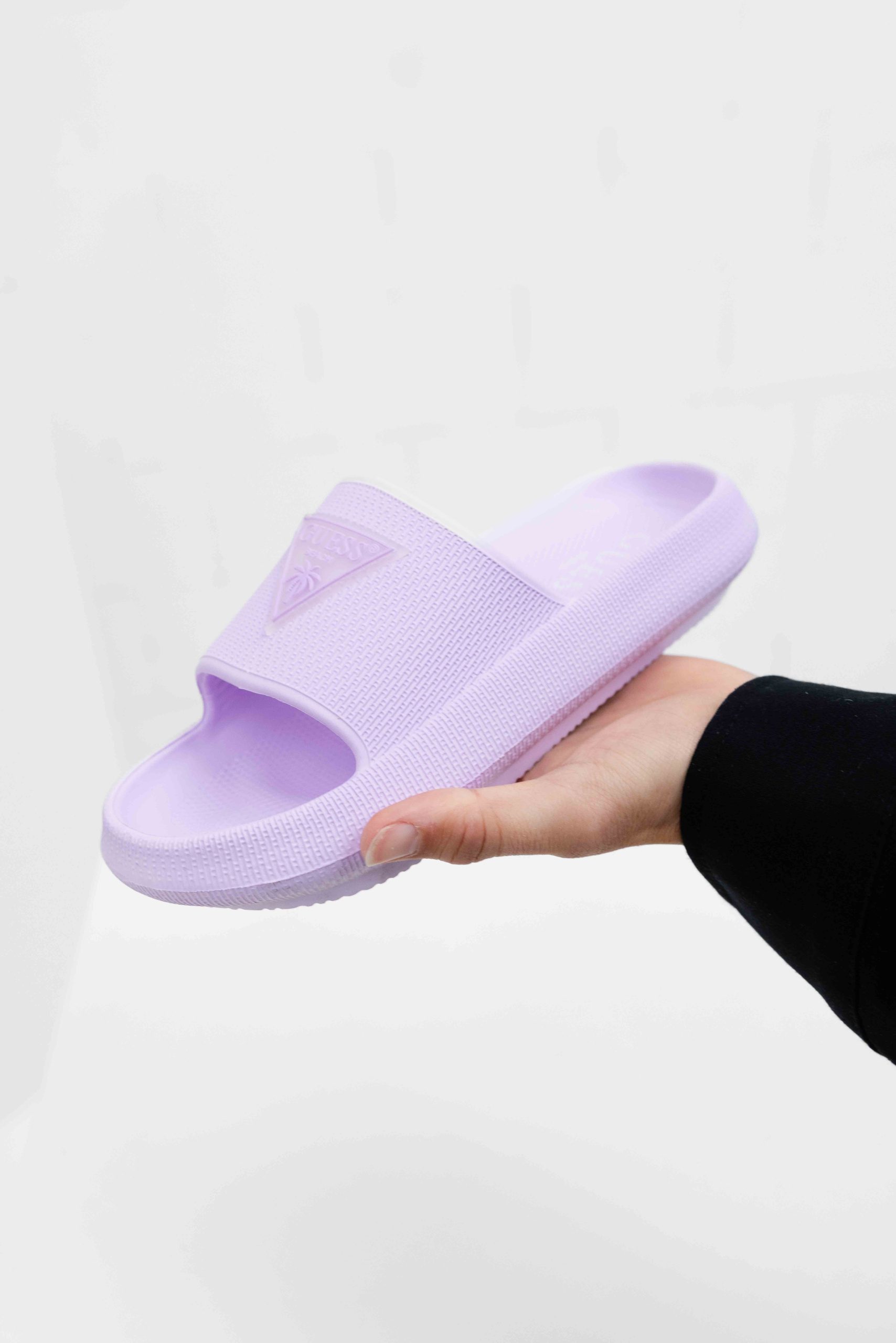 Guess Logo Slippers Dames Roze