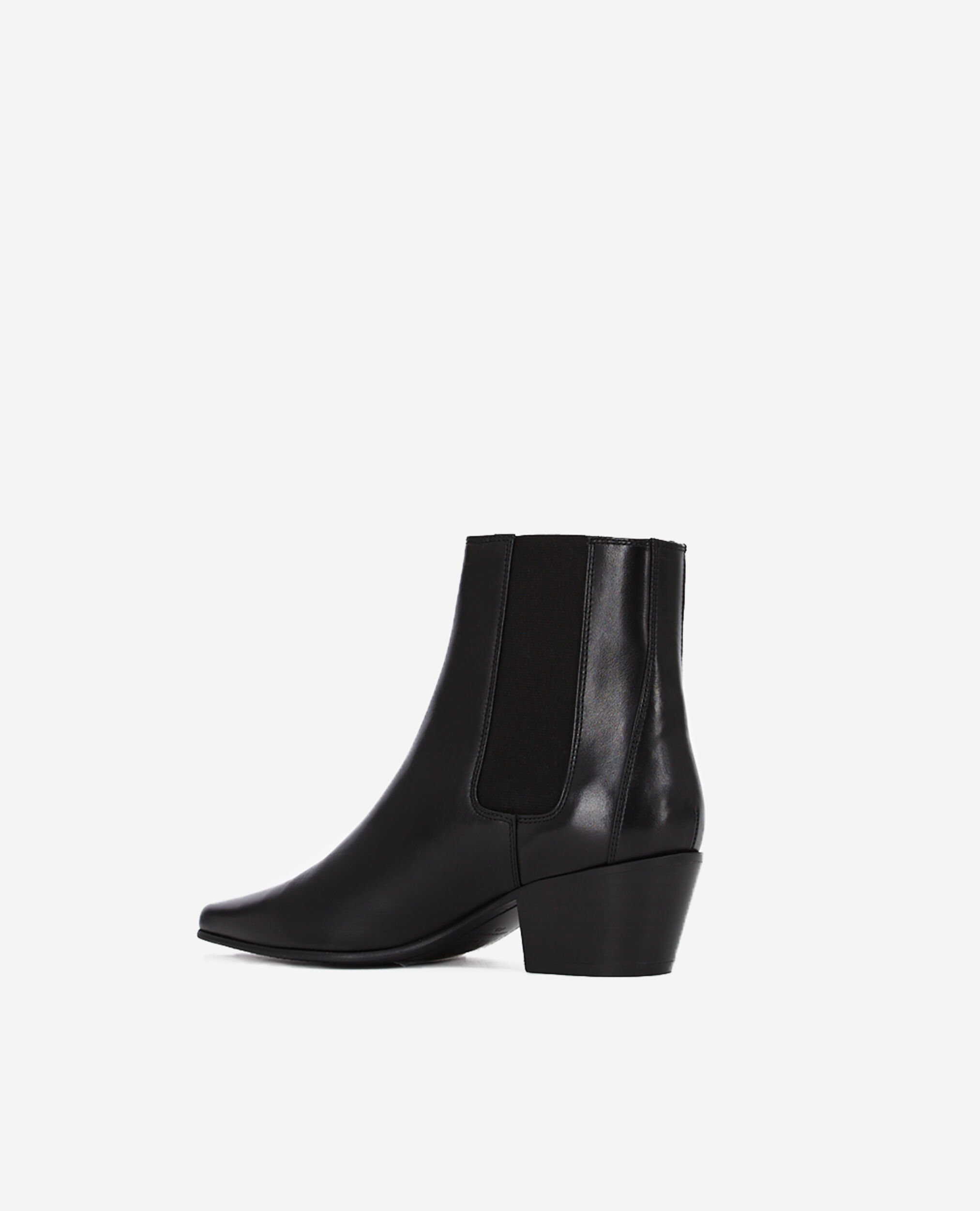 Bottines en cuir noires
