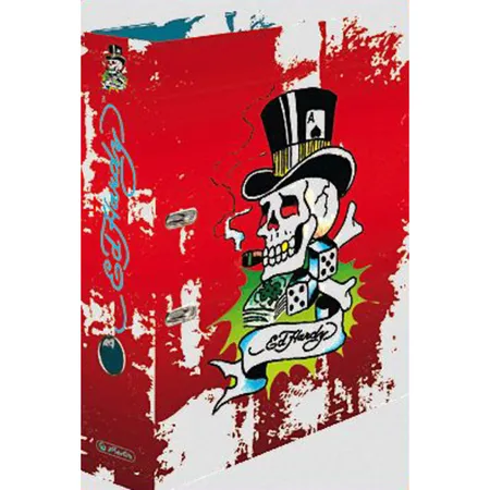 Herlitz Ordner A4 8cm Ed Hardy Motiv, sortiert