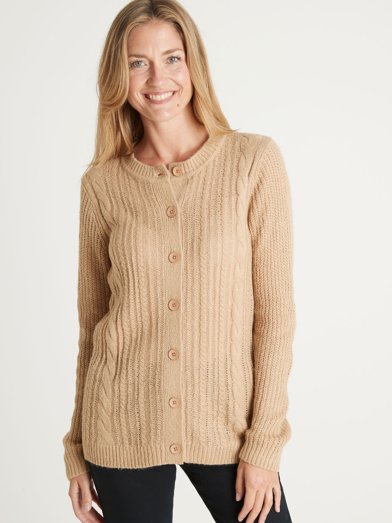 Cardigan à torsades
