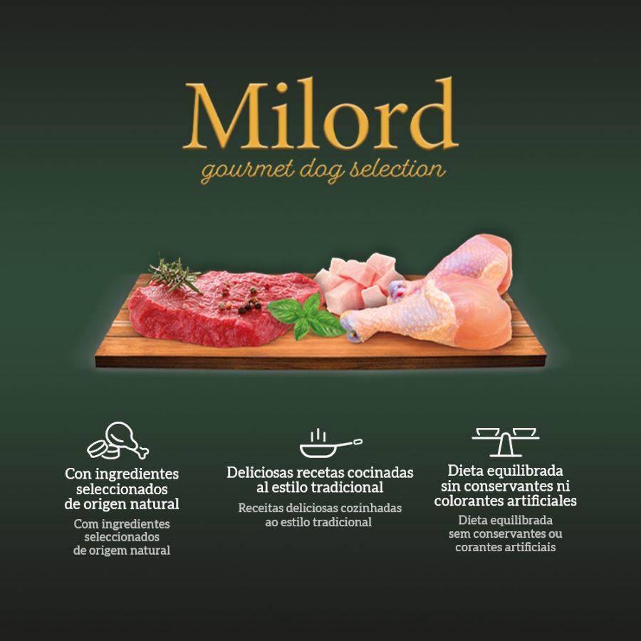 Potes de patê Milord Original Recipe para cães - Pacote múltiplo