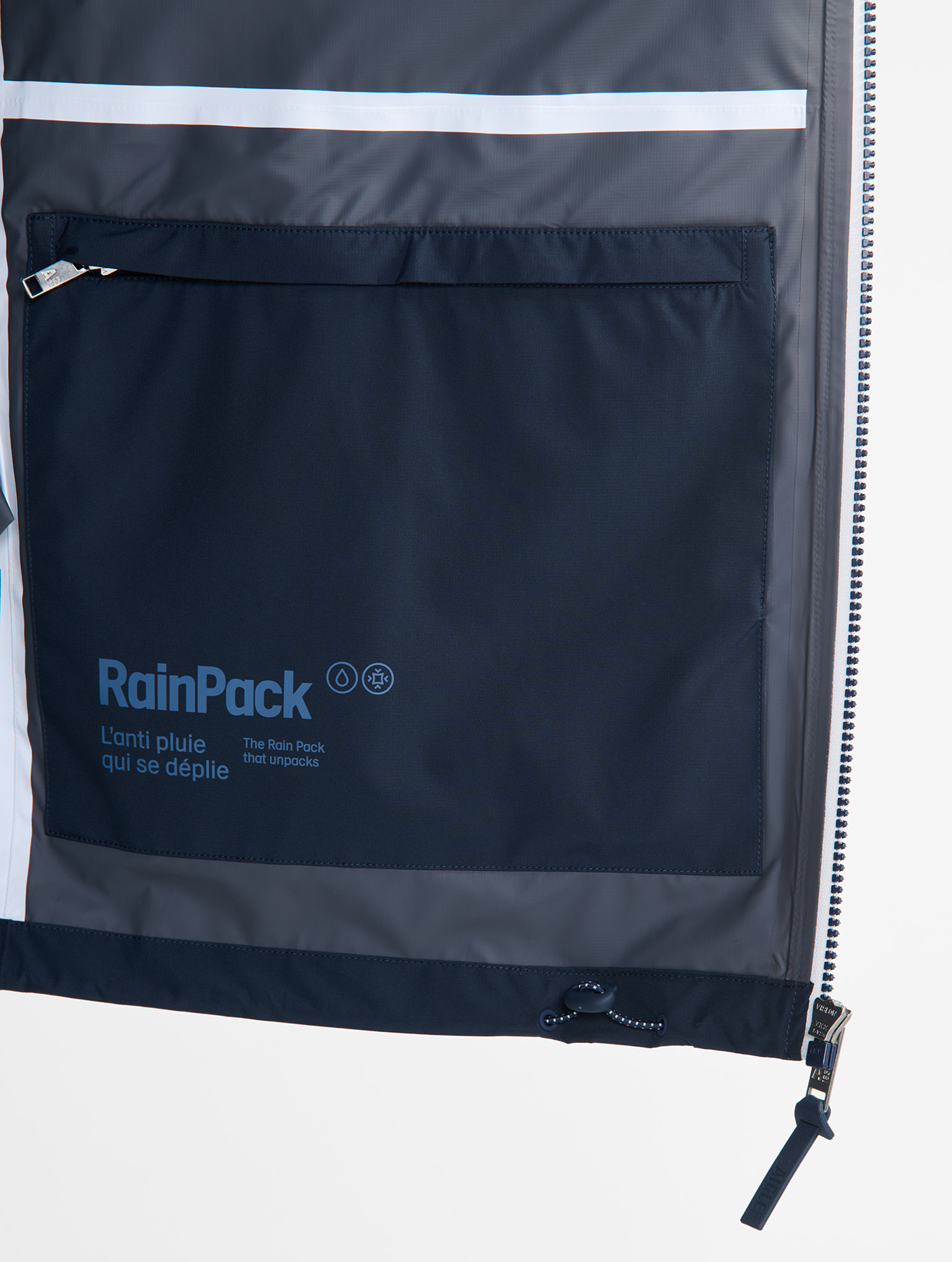 Rainpack 70 : Imperméable mixte coupe-vent MTD , court et pliable EMPIRE