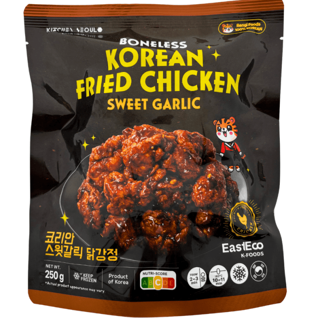 Rengi Streetfoods Koreaanse Gebakken Kip Zoete Knoflook Smaak 250g