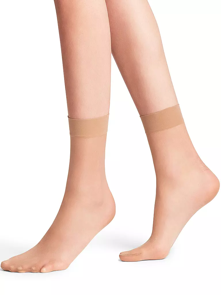 FALKE Söckchen SEIDENGLATT 15 DEN powder  beige