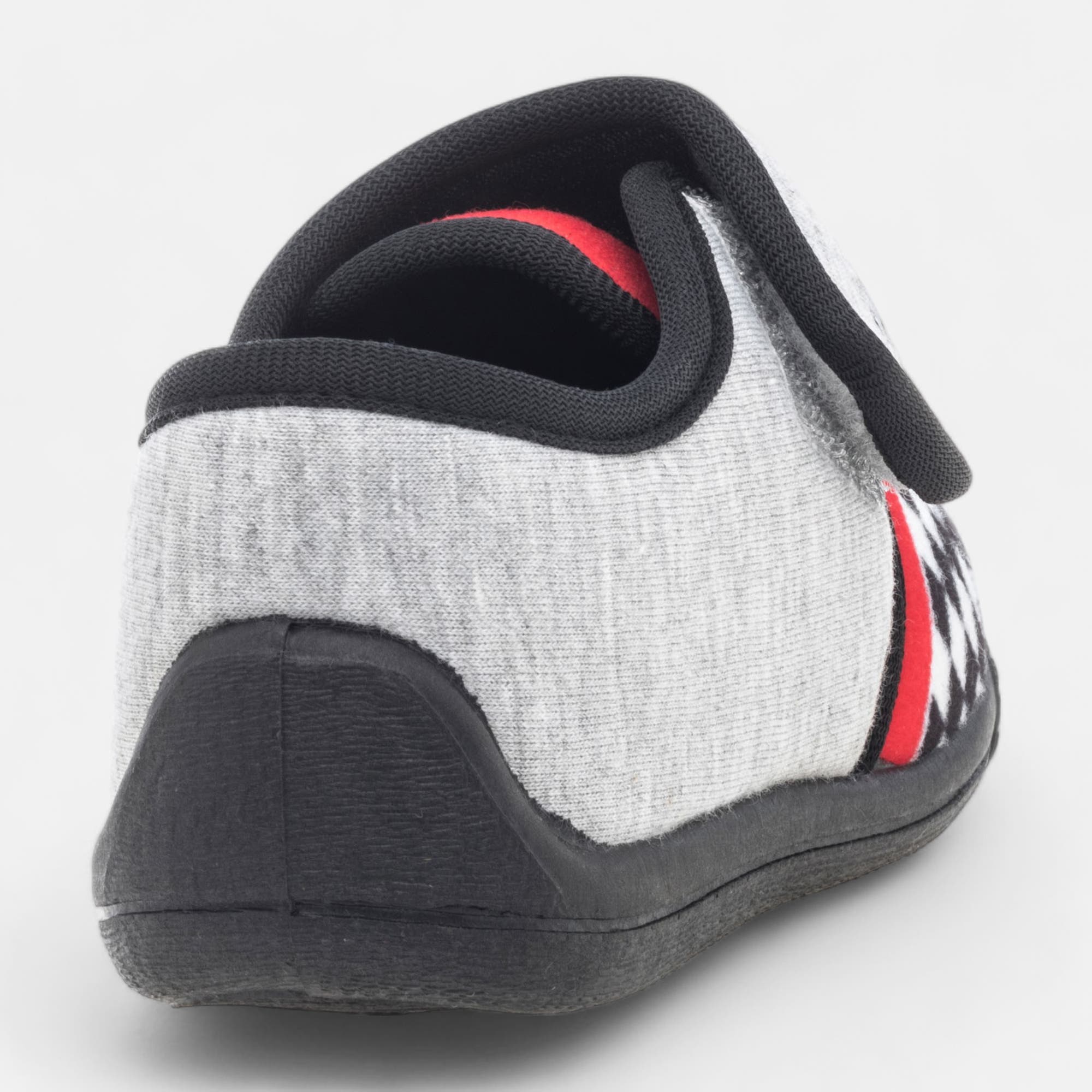 Pantoufles attaches velcros Garçon gris