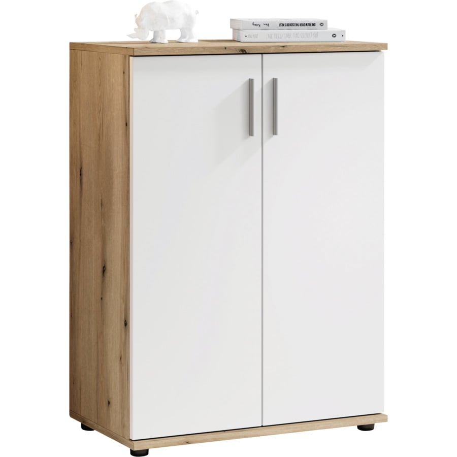 Kommode Leon Dekor Eiche Evoke weiss 120 x 84 x 35 cm