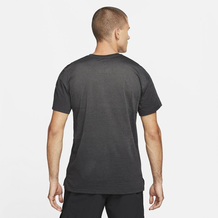 Nike Pro T-shirt d'Entraînement Dri-FIT Burnout - Noir/Gris