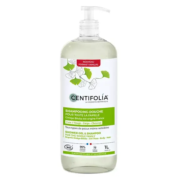 Shampoo e Gel de Banho Orgânico Centifolia Suavidade e Hidratação 1L