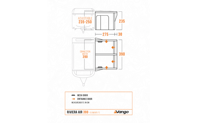 Vango Riviera Air 390 Elements ProShield aufblasbares Reisevorzelt
