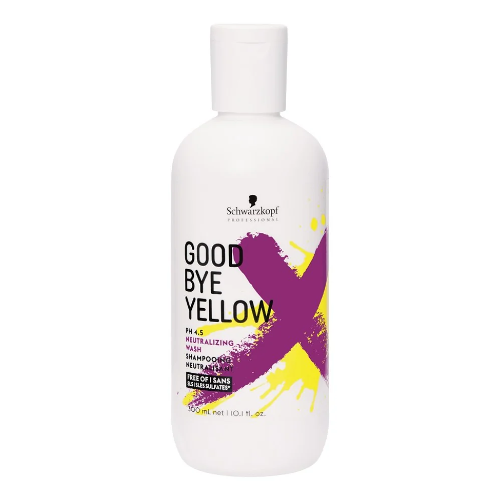 Shampoing déjaunisseur sans sulfates Goodbye Yellow 300ml / 1000ml