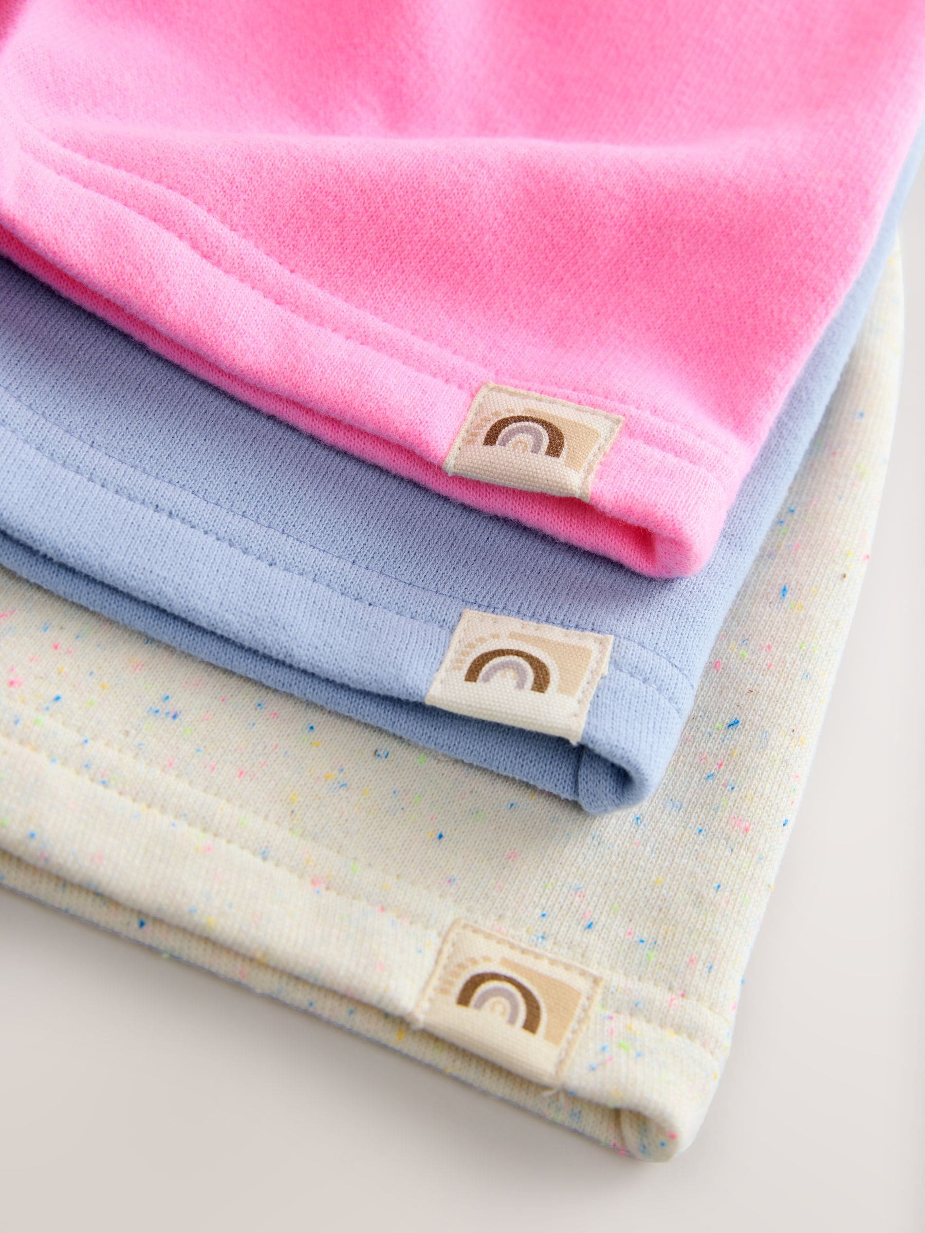 Blauw/Roze/Beige - Set van 3 shorts (3mnd-7jr)