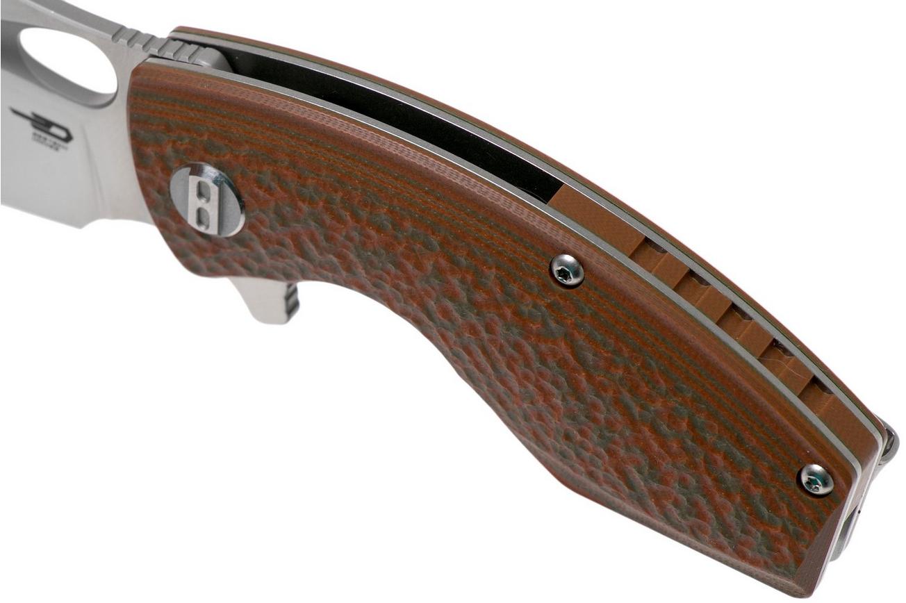 Bestech Lizard BG39B Orange Green G10, Two Tone zakmes