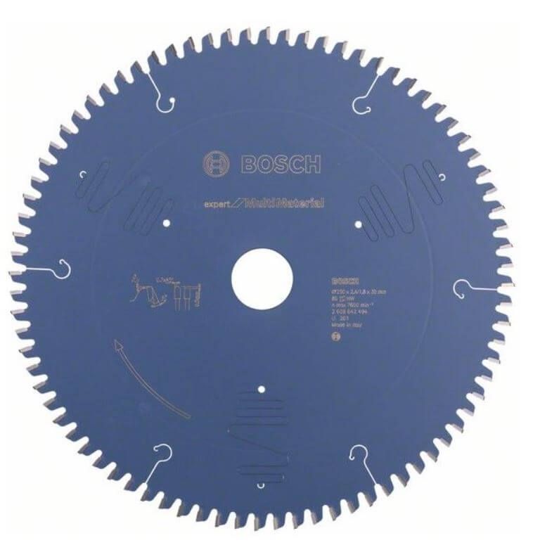 Bosch 2608642494 Cirkelzaagblad expert for multi material 250x30x2,4mm 80T