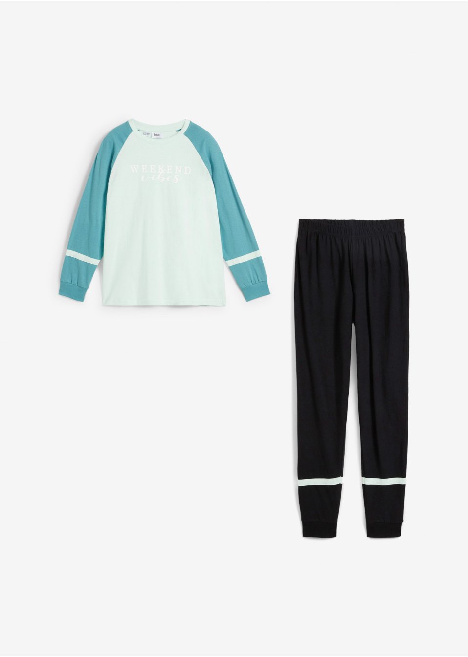 Pyjama fille avec manches raglan (Ens. 2 pces.)