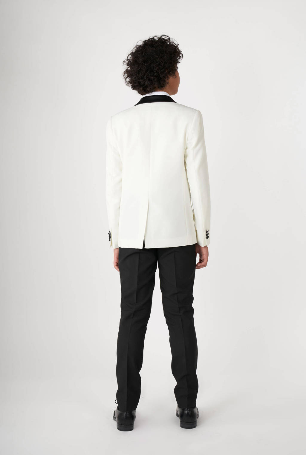 OppoSuits colbert Pearly White wit/zwart
