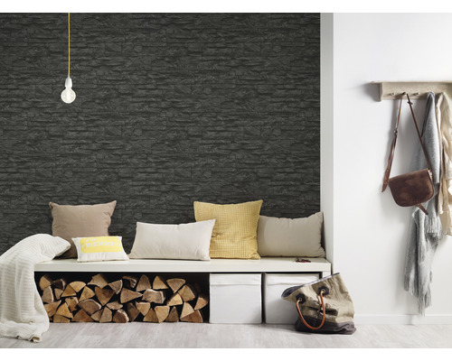 Vliesbehang 7071-23 Best of Wood'n Stone Broken Stone Grey