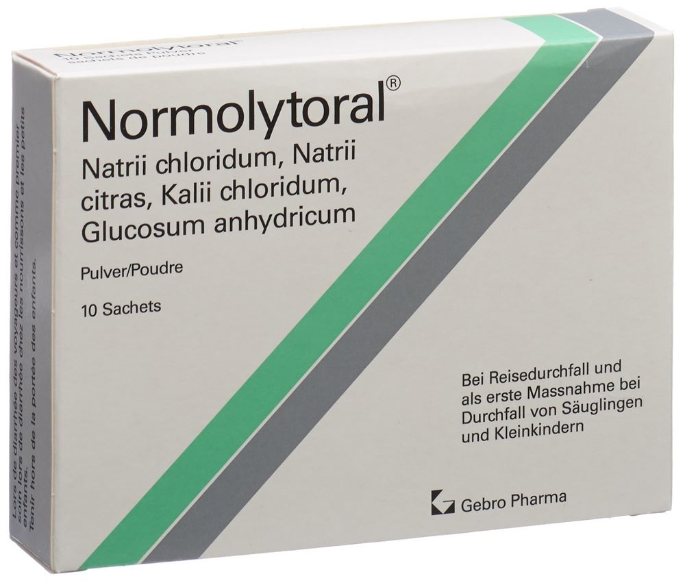 NORMOLYTORAL Plv Btl 10 Stk<br>10 Stück, Beutel, Pulver zur Herstellung einer Lösung zum Einnehmen