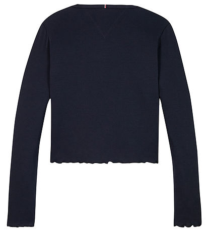 Tommy Hilfiger Bluse - Essential Rib - Desert Himmel