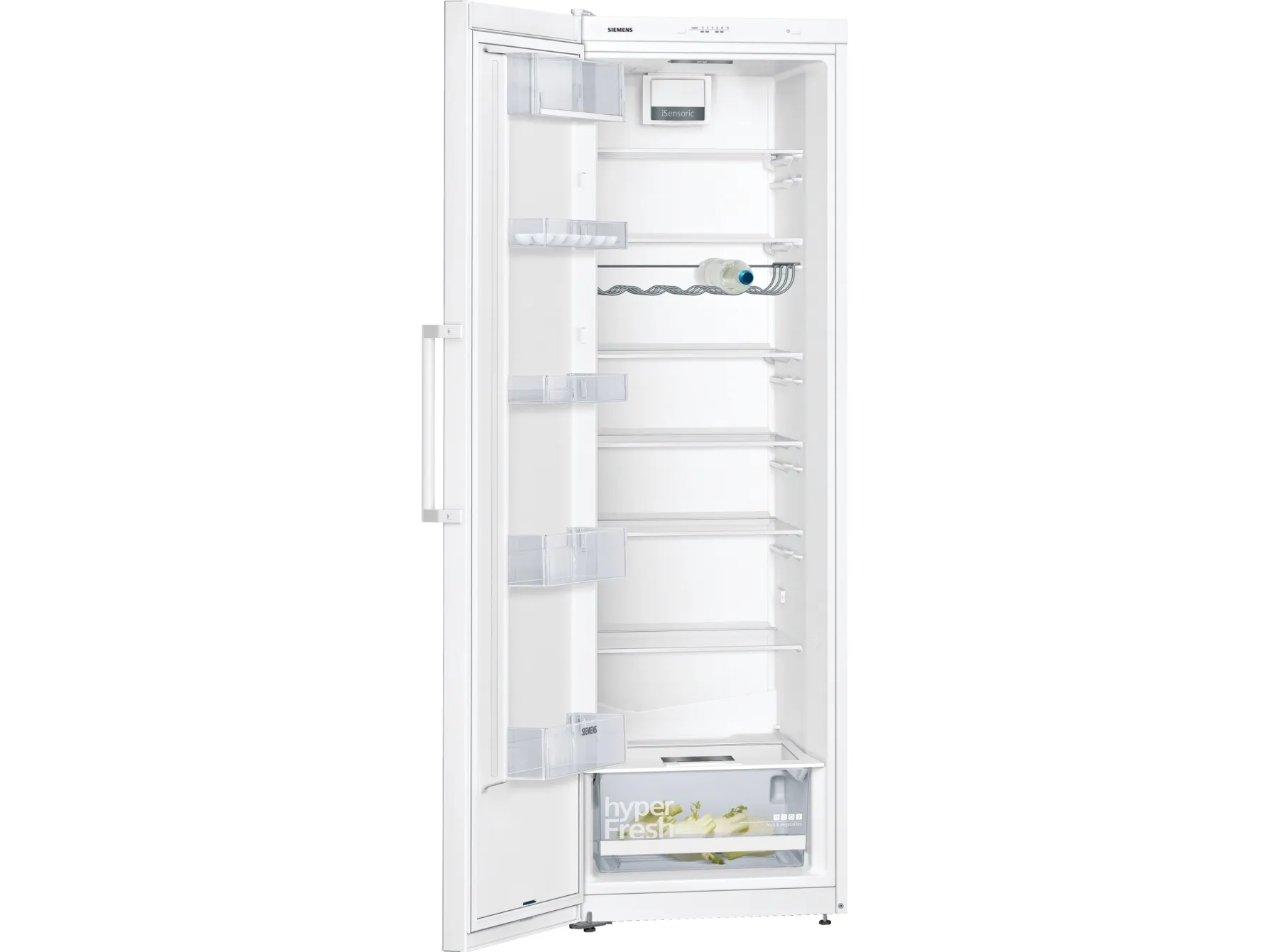 Siemens iQ300 KS36VVWDP - Køleskab - bredde: 60 cm - dybde: 65 cm - højde: 186 cm - 346 liter - Klasse D - hvid