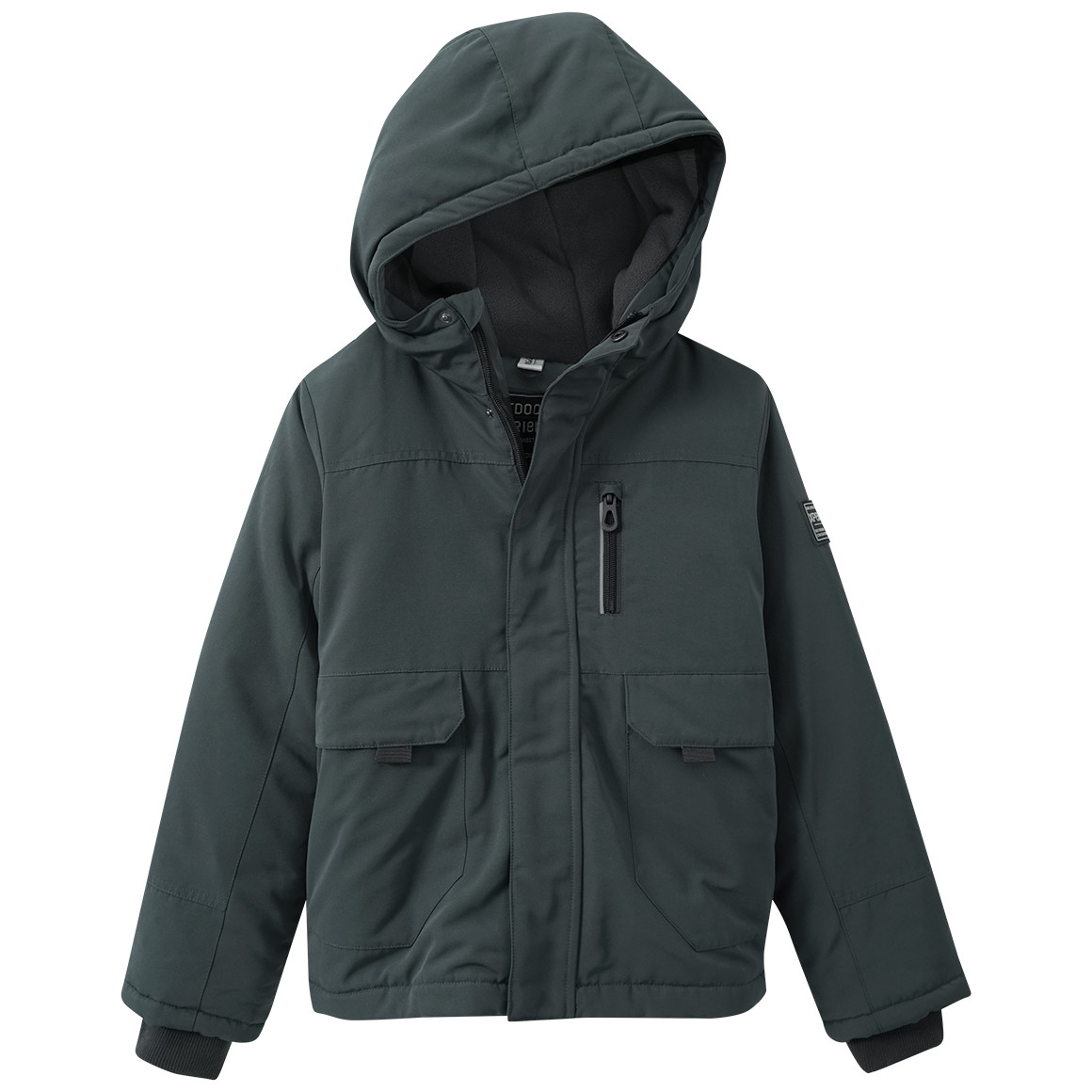Yigga Jungen Winterjacke mit Kapuze blaugrau