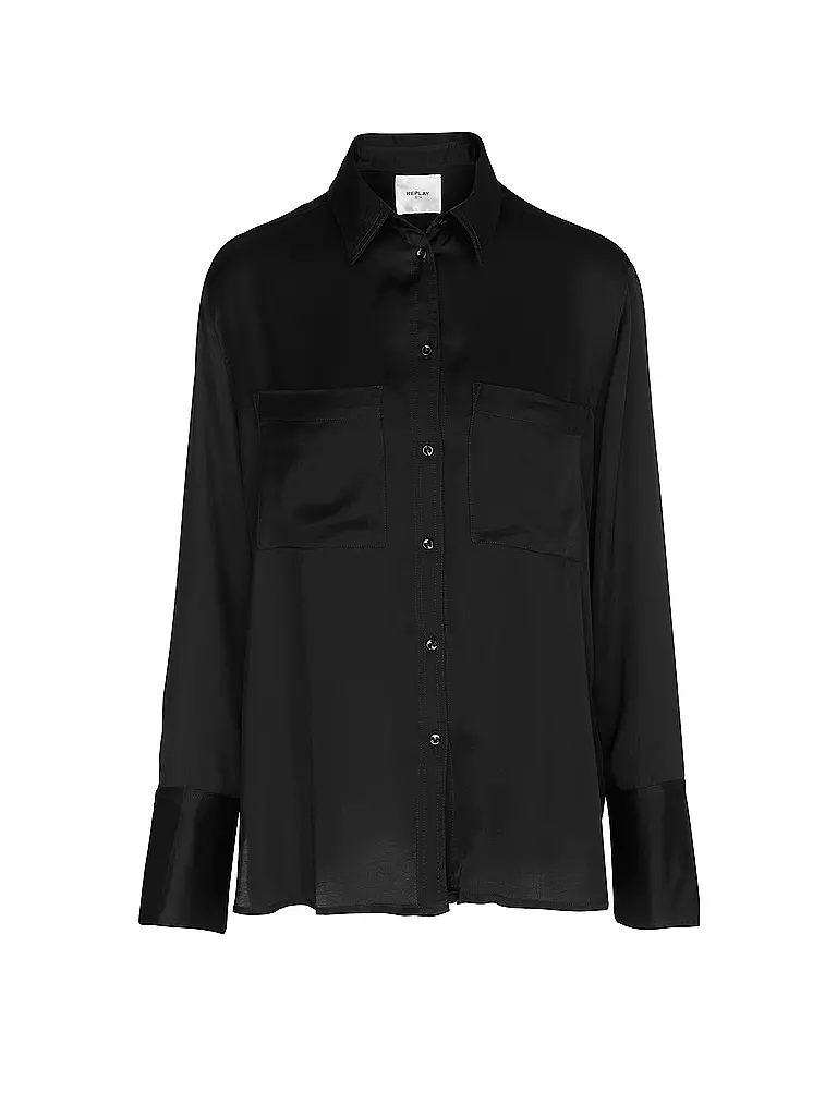 REPLAY Bluse  schwarz