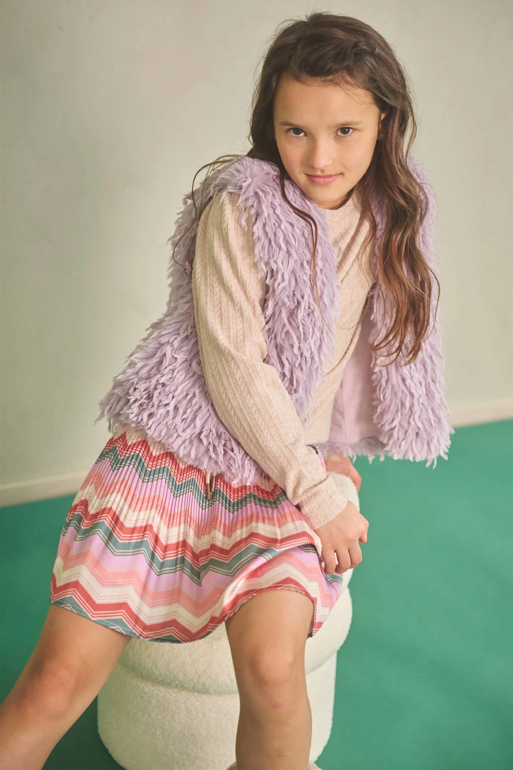 NONO midi rok roze